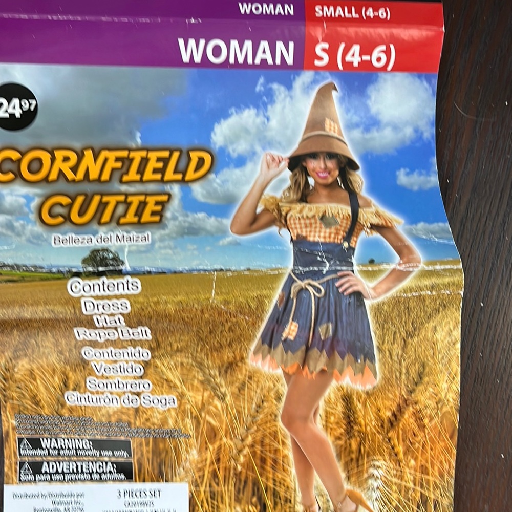Cornfield Cutie Costume - Size Small (Adult)
